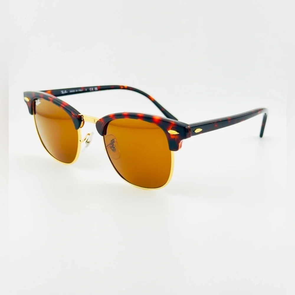 Ray-Ban ClubMaster Sunglasses RB3016 Polished Havana frame B15 Brown Lenses New!